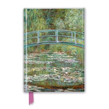 BRIDGE OVER A POND OF WATER LILIES - Foiled Journal