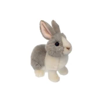BUNNY (GREY & WHITE). “Wilberry Bunnies“