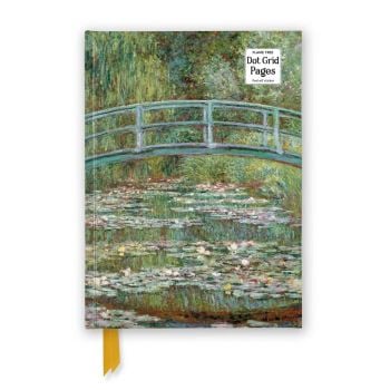 Claude Monet: Bridge over a Pond of Water Lilies (Foiled Dot Grid Journal)