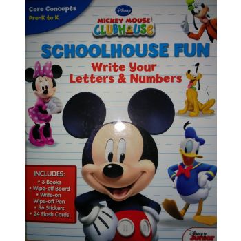 CLUBHOUSE FUN: Write Your Letters & Numbers. “Mickey Mouse Clubhouse“