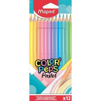 Цветни моливи Maped Color Peps PASTEL 12 цвята