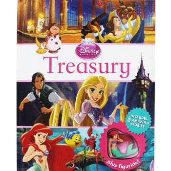 DISNEY PRINCESS TREASURY: Includes 5 Amazing Stories Plus Figurine!