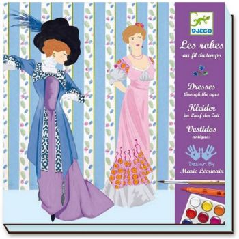 Комплект за рисуване Dresses Thought Ages. Възра