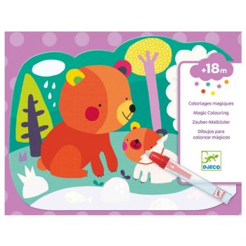 Kомплект оцвети картини с вода Hidden in the woods. Възраст: 18 месеца+. /DJ09064/, “Djeco“