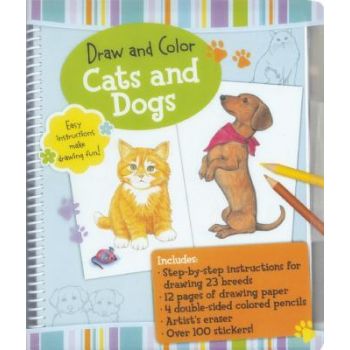 CATS AND DOGS. “Draw and Color“