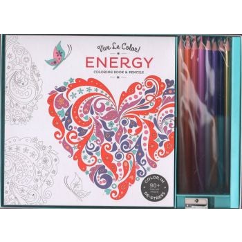 ENERGY. “Vive le Color!“: Coloring Book and Pencils