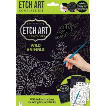 ETCH ART CREATIONS: Wild Animals. “Kaleidoscope“
