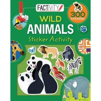 FACTIVITY BALLOON STICKER ACTIVITY BOOK - WILD ANIMALS