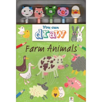 FARM ANIMALS: 5-Pencil Set. “You Can Draw“