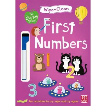 FIRST NUMBERS: Wipe-Clean. “I`m Starting School“