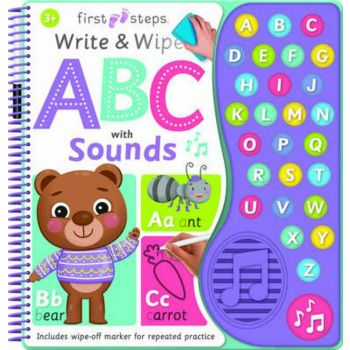 FIRST STEPS WRITE & WIPE ABC WITH SOUNDS