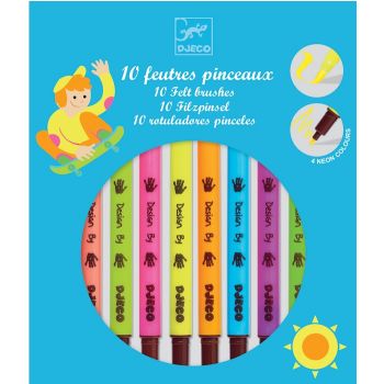 Флумастери Pop Colours 10 бр. Възраст: +6 год. /DJ08799/, “Djeco“