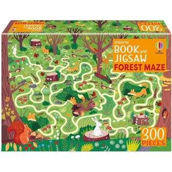 FOREST MAZE. 300 Pieces. “Book and Jigsaw“
