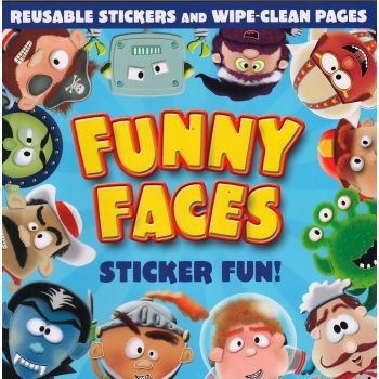 FUNNY FACES: Sticker Fun! - Blue