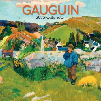 Gauguin 16-Month Square Wall Calendar 2025