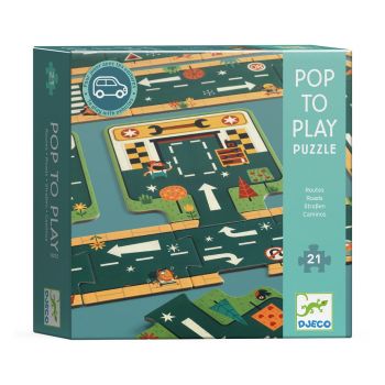 Гигантски пъзел Pop to Play, 21 части. Възраст 3+ /DJ07162/