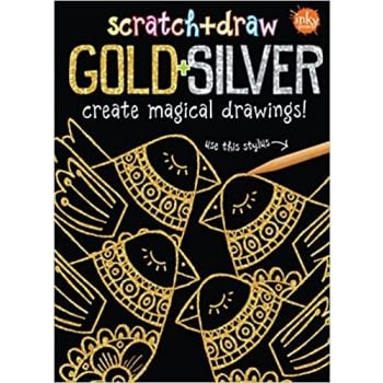 SCRATCH & DRAW GOLD & SILVER: Create Magical Drawings