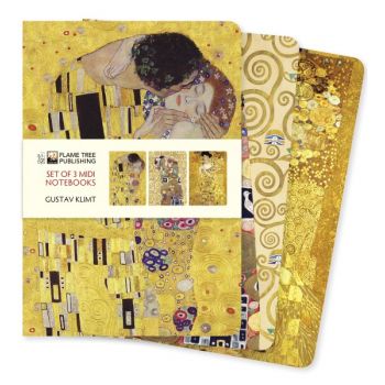 Gustav Klimt (Set of 3 Midi Notebooks)