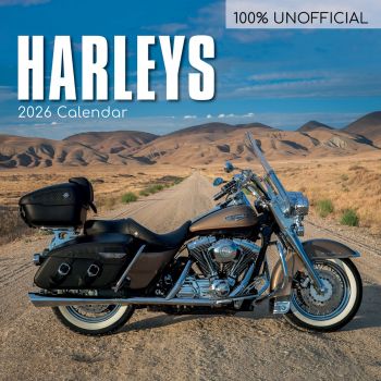 Harley Davidson. 16-Month Square Wall Calendar 2026
