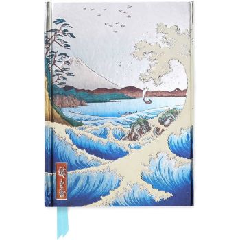 HIROSHIGE`S THE SEA AT SATTA - Foiled Journal