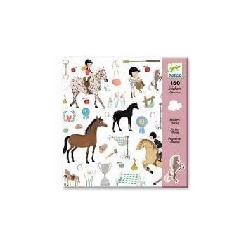 Стикери Horses. 160 бр. Възраст: 7-13 год. /DJ08881/,  “Djeco“