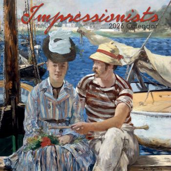 Impressionists. 16-Month Square Wall Calendar 2026