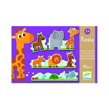 Пъзел Small and big. 10 части. Възраст: +3 год.