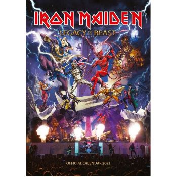 IRON MAIDEN 2021 CALENDAR - Оfficial А3 Wall format