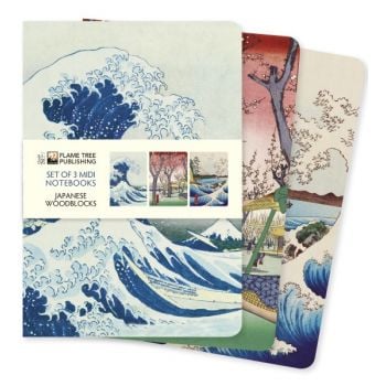 Japanese Woodblocks (Set of 3 Midi Notebooks)