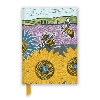 KATE HEISS: SUNFLOWER FIELDS -Foiled Journal