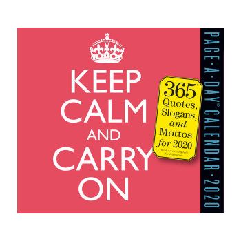 KEEP CALM AND CARRY ON PAGE-A-DAY CALENDAR 2020