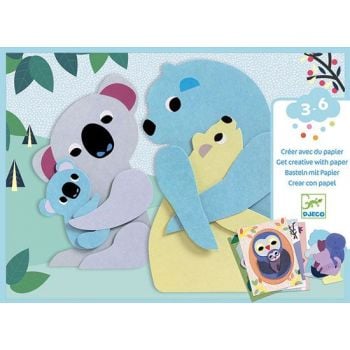 Направи колажи със стикери прегрътки St1. Възраст: 3-6 год. /DJ09055/, “Djeco“