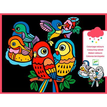 Комплект кадифени картини Baby Birds. Възраст: 3-6 год. /DJ09099/, “Djeco“
