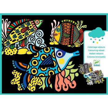 Комплект кадифени картини Pretty Fish. Възраст: 3-6 год. /DJ09098/, “Djeco“
