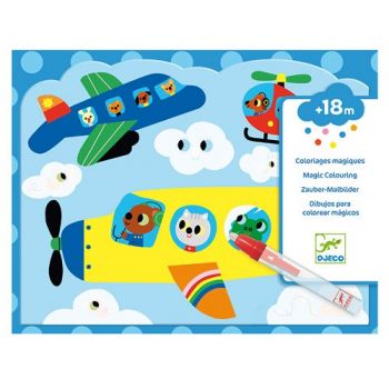 Комплект оцвети картини с вода Hidden in the Sky. Възраст: +18 месеца. /DJ09061/, “Djeco“