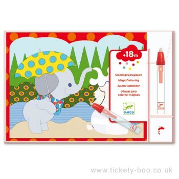 Комплект оцвети картини с вода Hidden Outside. Възраст: +18 месеца. /DJ09065/, “Djeco“