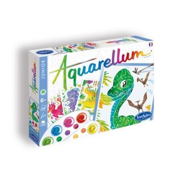 Комплект за оцветяване с акварелни бои. Динозаври. Възраст: 5+ год. /6511/