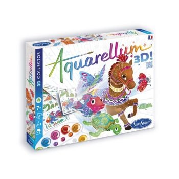 Комплект за оцветяване с акварелни бои с 3D колекция от 7 картини. Възраст: 5+ год. /6704/