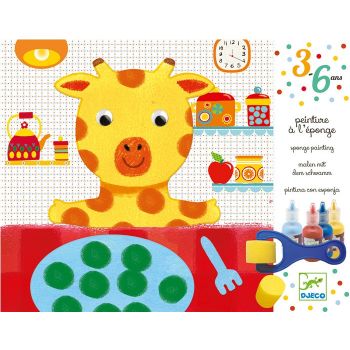 Комплект за оцветяване Sponge Painting. Възраст: 3-6 год. /DJ09880/, “Djeco“