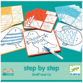 Игра образователна Step by Step. Graff` & Co. Възраст: 3-7 год. /DJ08324/, “Djeco“