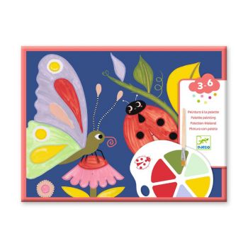 Комплект за рисуване с палитра: Буболечки. Възраст: 3+ год. /DJ09134/