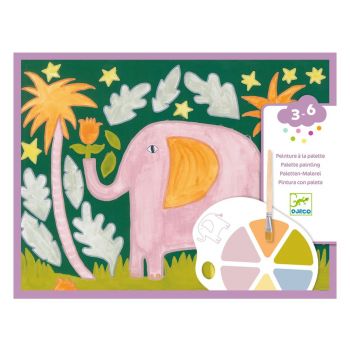 Комплект за рисуване с палитра: Диви животни. Възраст: 3+ год. /DJ09132/