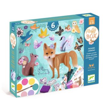 Креативен комплект 6 активности пухкави животни. Възраст: над 6 г. /DJ09329/