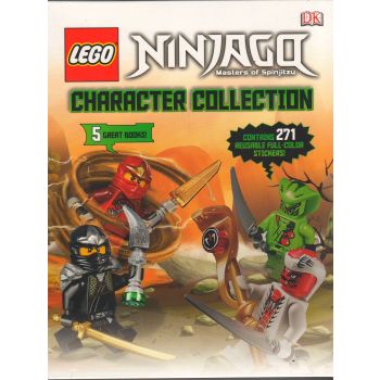 LEGO NINJAGO CHARACTER ENCYCLOPEDIA & 4 STICKER BOOKS SLIPCASE