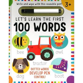 LET`S LEARN FIRST: 100 Words (wipe clean with pen)