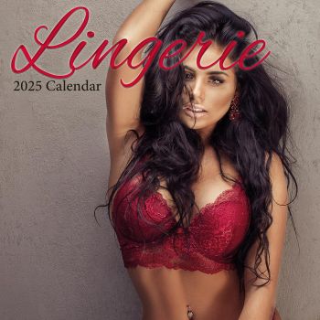 Lingerie 16-Month Square Wall Calendar 2025