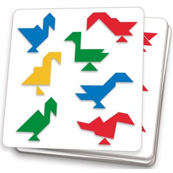 Магнити дървени Magnetic Tangram. Възраст: +5 год. /DJ03132/, “Djeco“