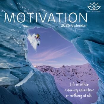 Motivation 16-Month Square Wall Calendar 2025