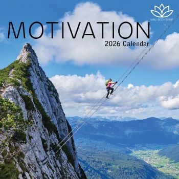 Motivation. 16-Month Square Wall Calendar 2026