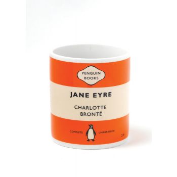 MUG JANE EYRE - Charlotte Bronte. Orange